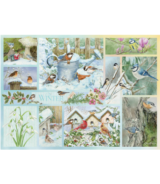 Garden Birds in Winter Puzzle 500pc