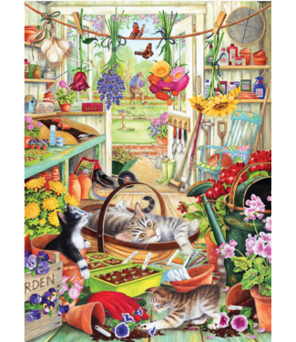 Potting Shed Cats  Puzzle 500pc