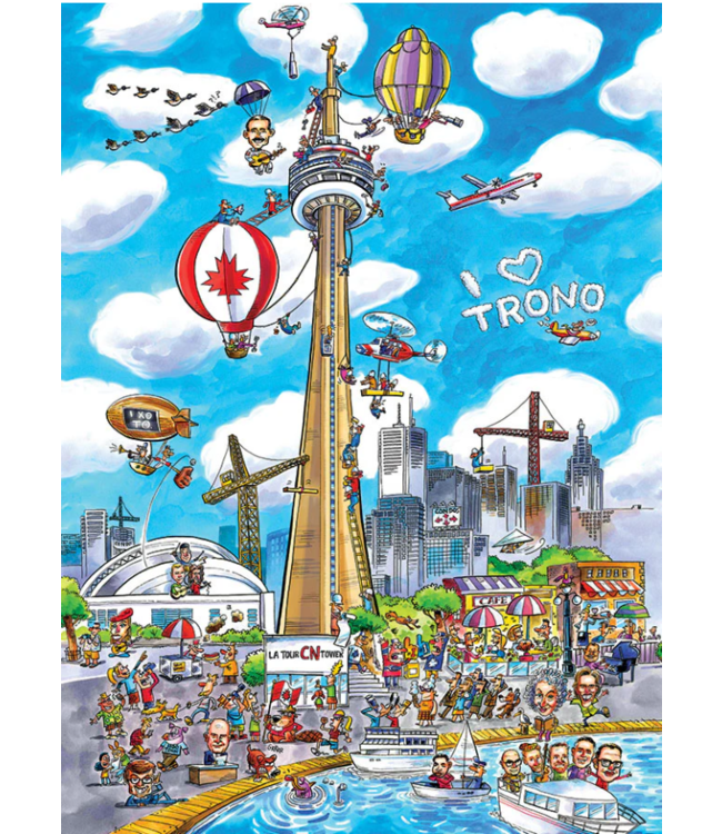 DoodleTown: Toronto Puzzle 1000pc(LB)
