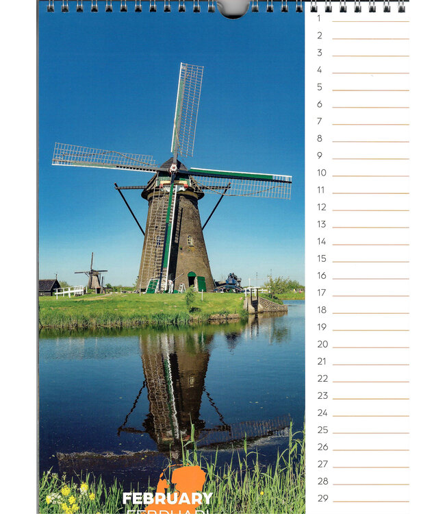 Holland Perpetual Birthday Calendar