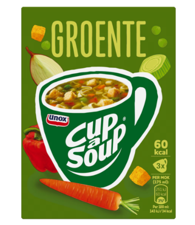 Unox Vegetable  Cup a Soup (3pk)