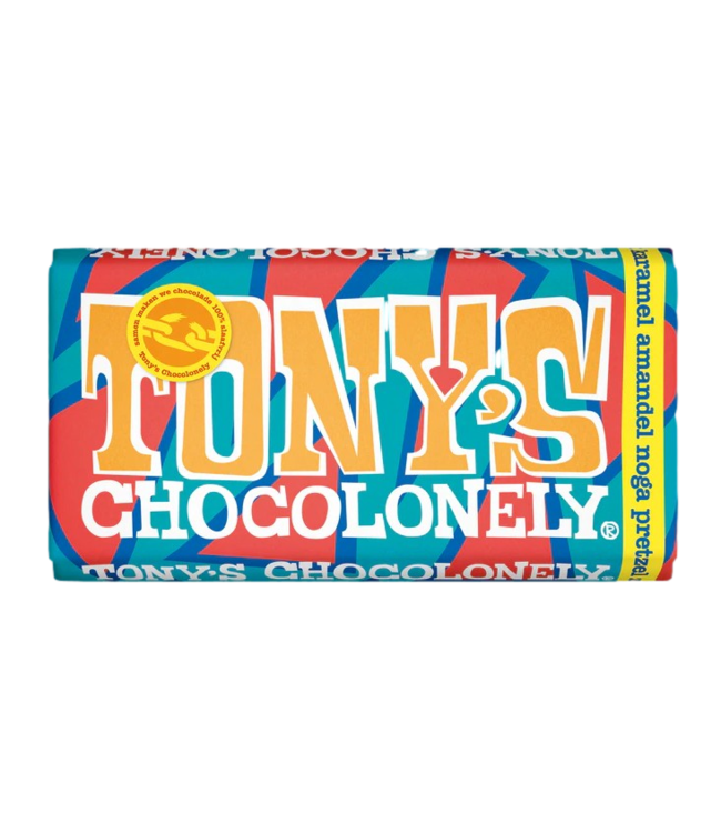 Tony's Chocolonely Caramel, Almond, Nougat, Pretzel