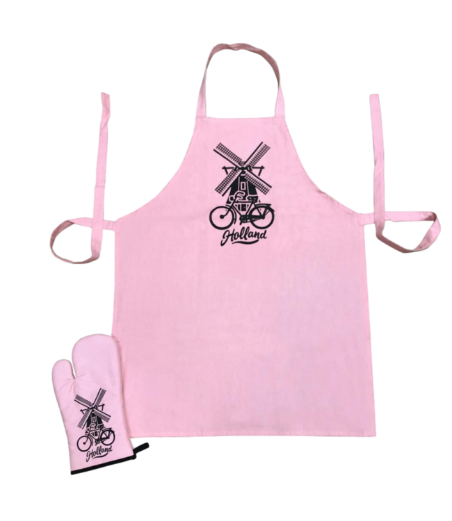Holland  Apron & Oven Set - Pink