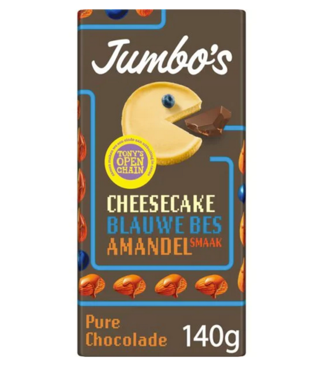 Jumbo Dark Chocolate Cheesecake, Blueberry, Almond