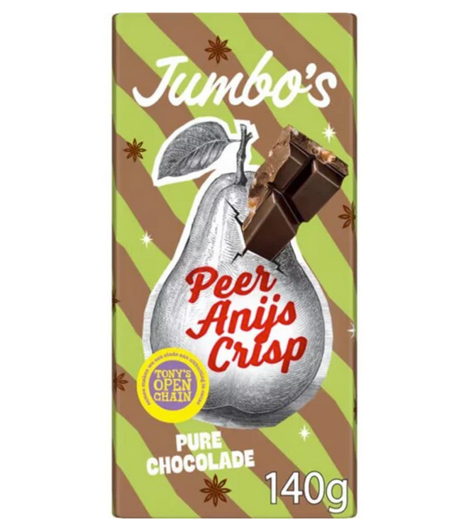 Jumbo Dark Chocolate Pear, Anise Crisp