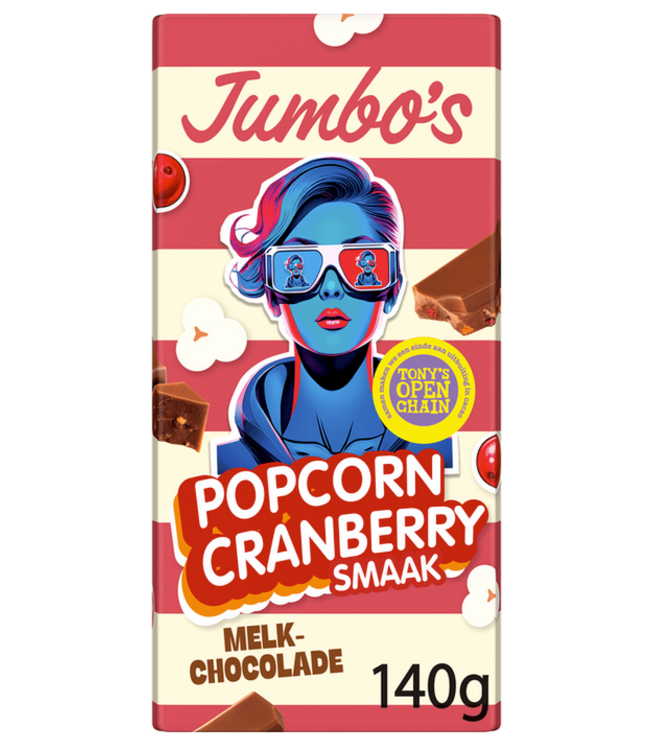 Jumbo Milk Chocolate Popcorn Cranberry