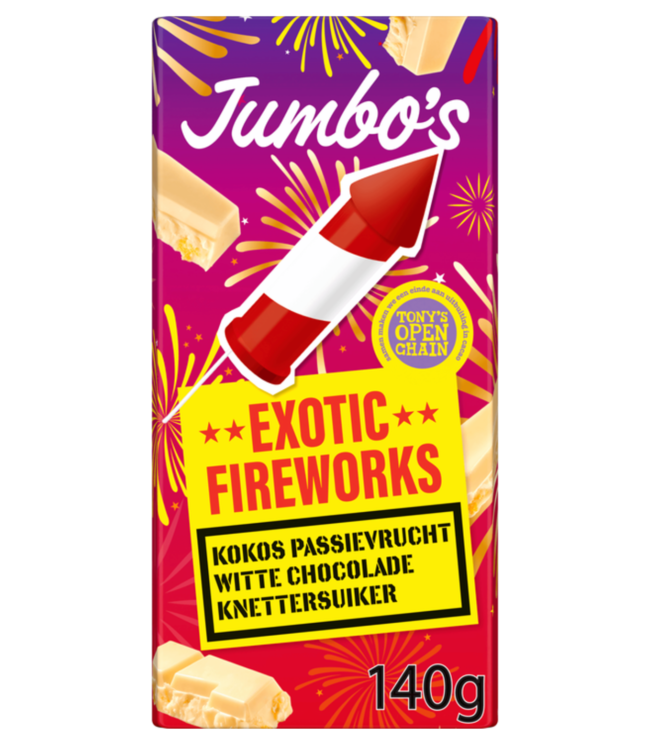 Jumbo White Chocolate Coconut, Passionfruit, Crystal Sugar