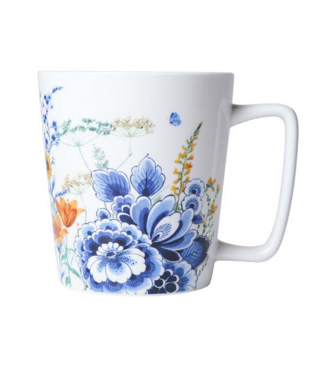 Heinen Delft Blue Wild Flowers Tea Mug 300ml