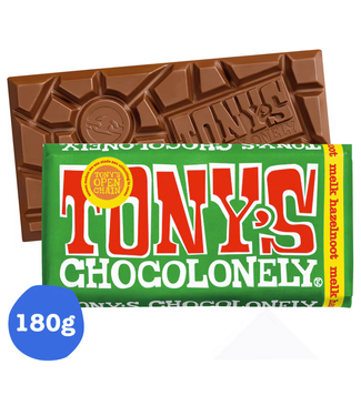 Tony's Chocolonely Milk Hazelnut 180g