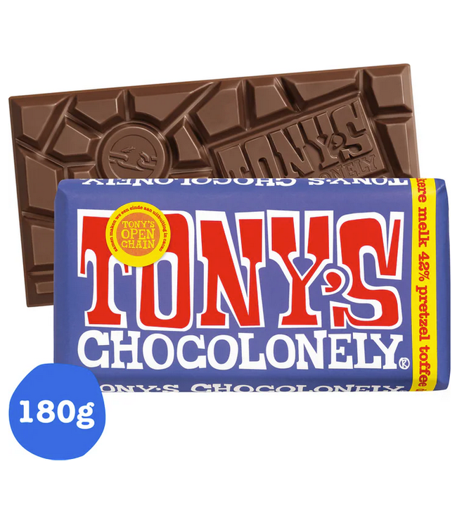 Tony's Chocolonely Dark Milk Pretzel Toffee