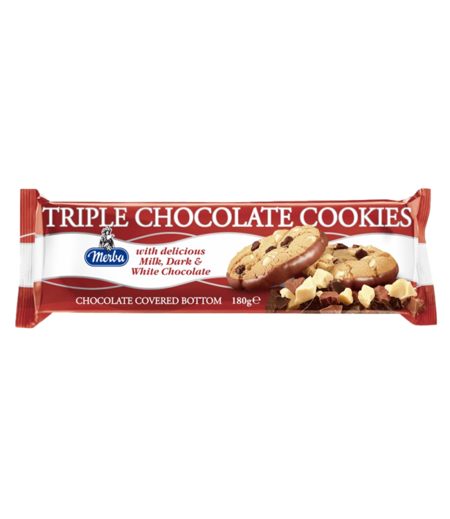 Merba Triple Chocolate Cookies 180g