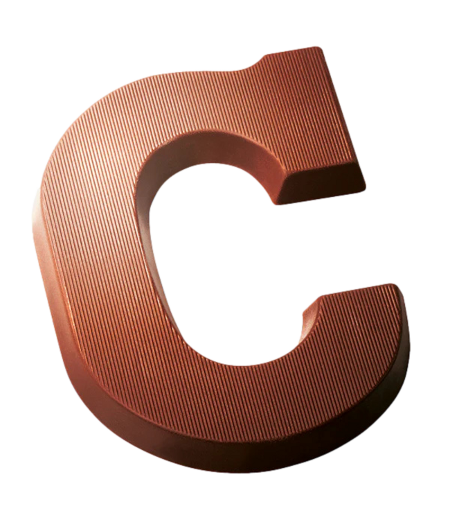DeHeer Milk Chocolate Letter 65g C