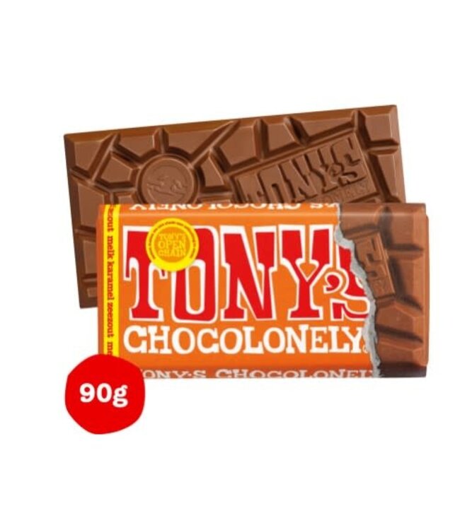 Tony's Chocolonely 32% Milk Caramel Sea Salt 90g