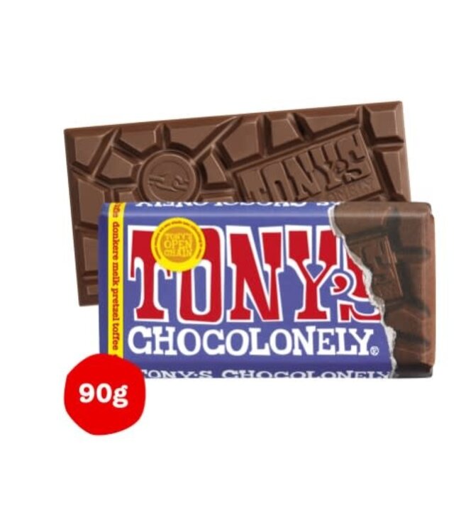 Tony's Chocolonely Dark Milk Pretzel Toffee 90g