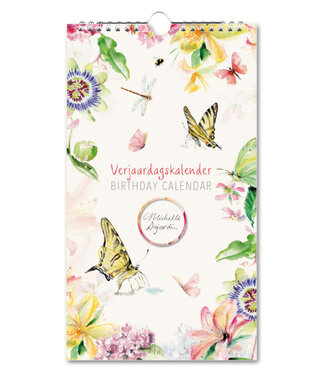 Butterfly Blossoms  Perpetual Birthday Calendar