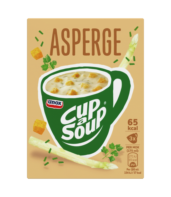 Unox Asparagus  Cup a Soup (3pk)