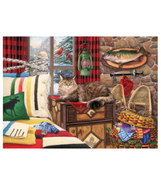 Lodge Cat Puzzle 1000pc (LB)