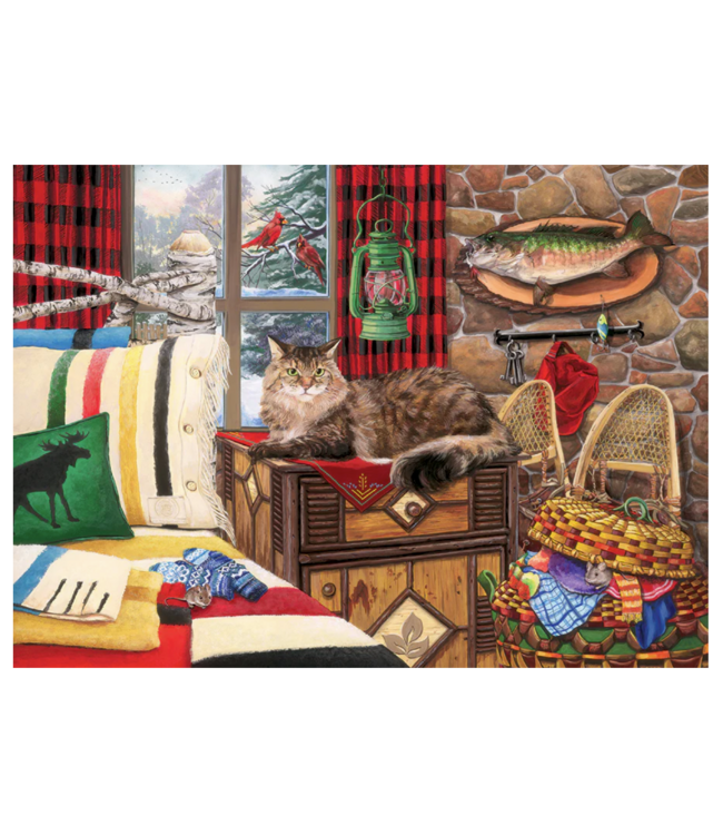 Lodge Cat Puzzle 1000pc (LB)