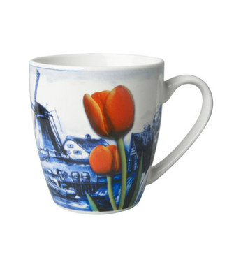 Heinen Delft Blue Windmill Tulip Mug - Senseo