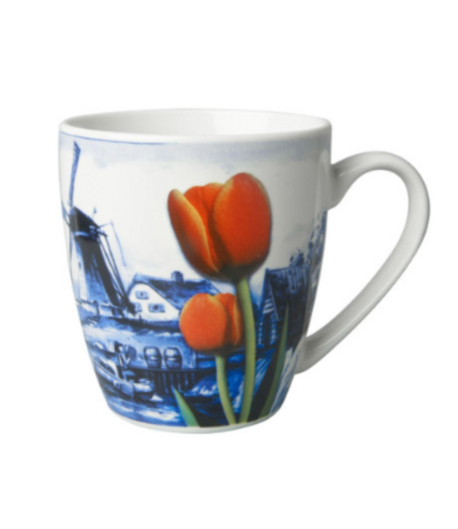 Heinen Delft Blue Windmill Tulip Mug - Senseo