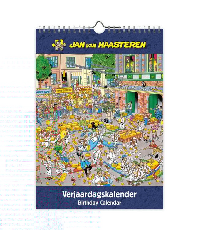 Jan Van Haasteren Perpetual Birthday Calendar (29H x 21W cm)