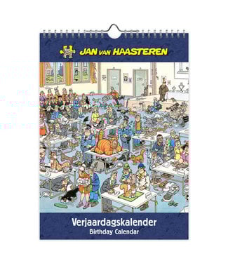 Jan Van Haasteren Perpetual Birthday Calendar  (25H x 18W cm)