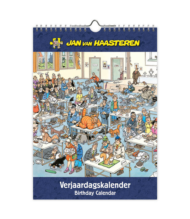 Jan Van Haasteren Perpetual Birthday Calendar  (25H x 18W cm)