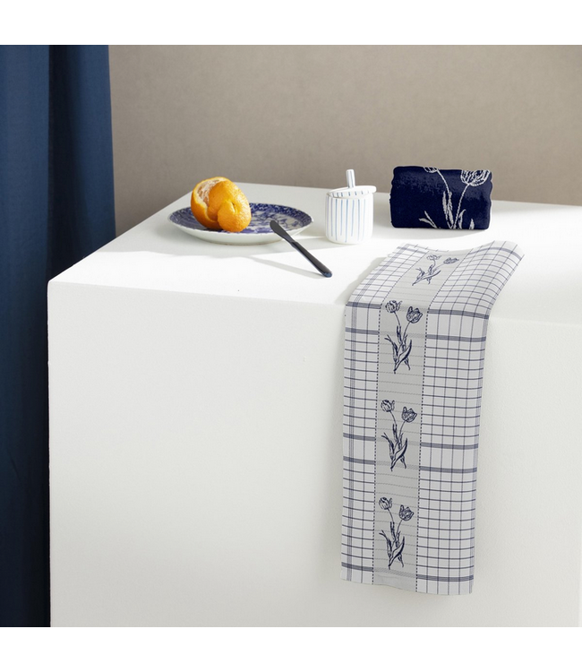 TEA Towel Lisse Blue DDDDD