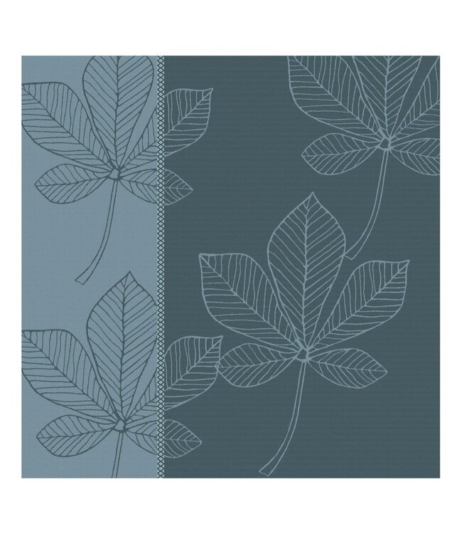 TEA Towel Leaves Atlantic Blue DDDDD