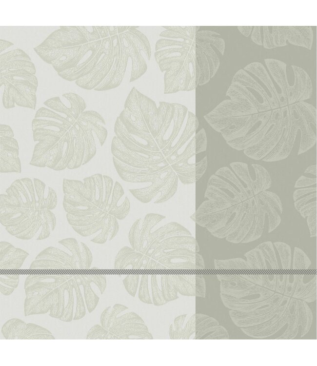 TEA Towel Monstera Cream DDDDD