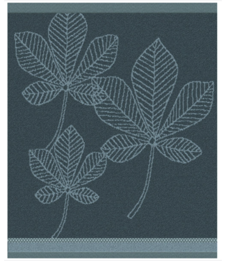 Hand Towel Leaves Atlantic Blue DDDDD