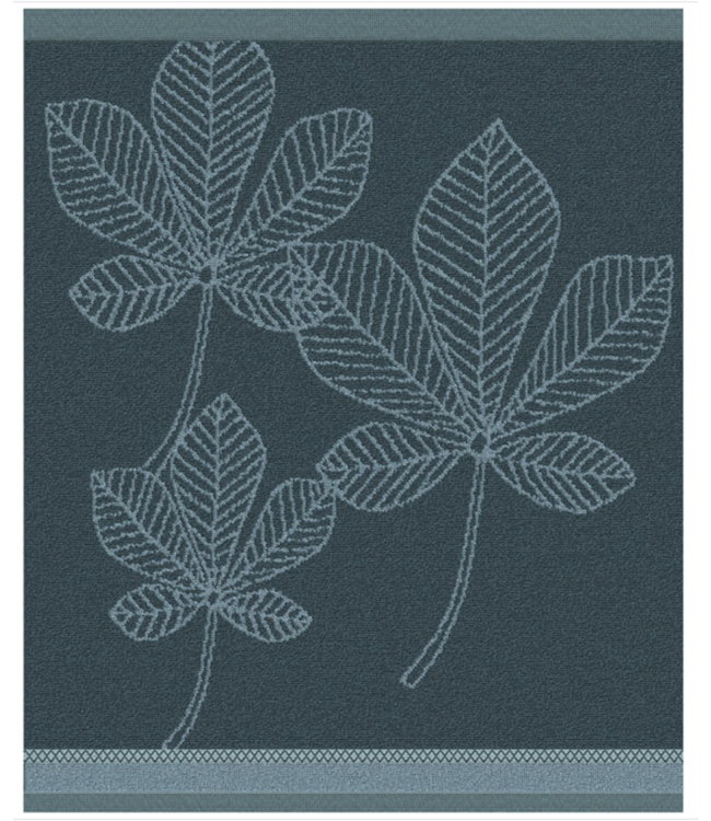 Hand Towel Leaves Atlantic Blue DDDDD