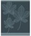 Hand Towel Leaves Atlantic Blue DDDDD