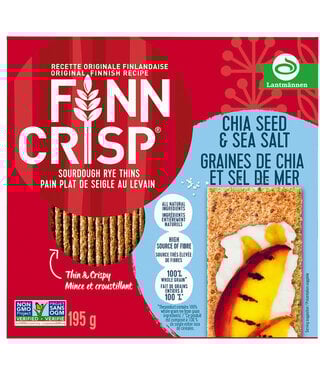 Finn Crisp Chia Sea Salt Rye Crispbread