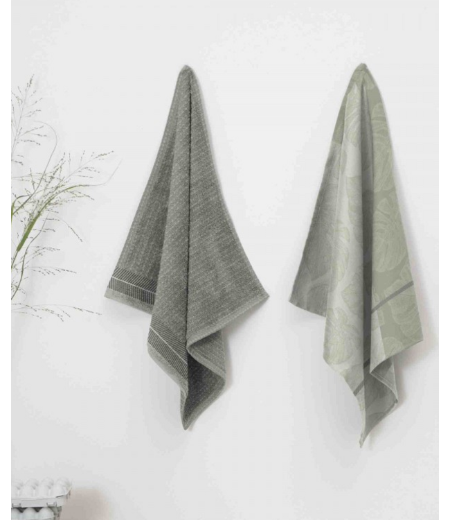 Hand Towel Monstera Cream DDDDD