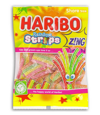 Haribo Rainbow Strips Zing