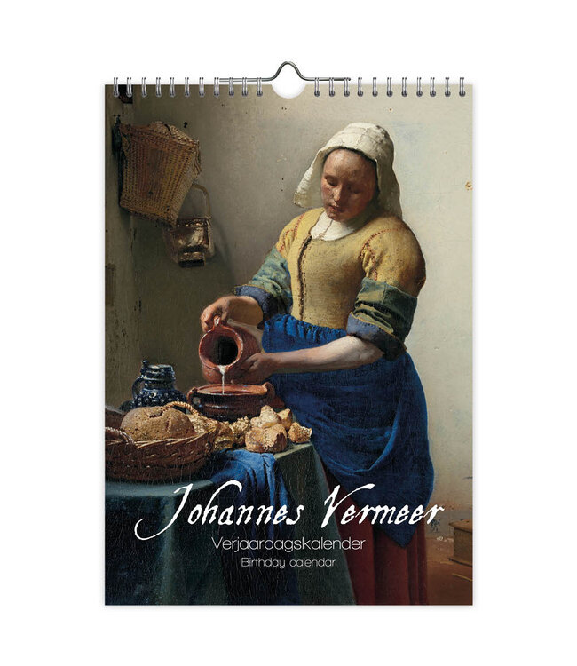 Johannes Vermeer Perpetual Birthday Calendar ( 30H x 21W cm))