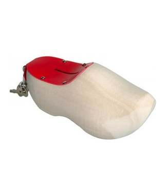 Natural Unpainted Wooden Shoe Money Bank