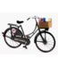 Black  Amsterdam Bike with Basket of Tulips