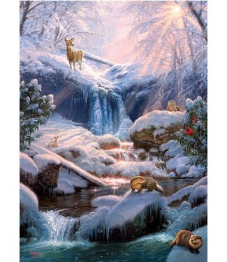 Mystic Falls in Winter  Puzzle 1000pc