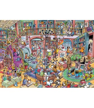 DoodleTown: Bookshop Bedlam Puzzle 1000pc