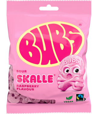 Bubs Raspberry Sour Skulls 90g