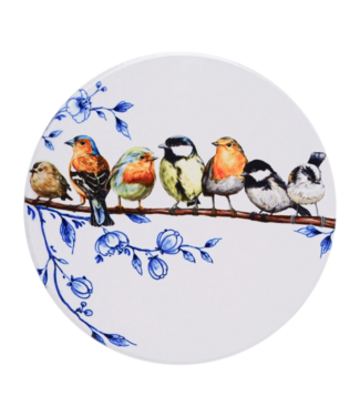 Heinen Delft Blue Forest Birds Trivet 18cm