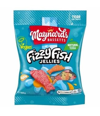 Maynards Bassetts Fizzy Fish Sour Jellies