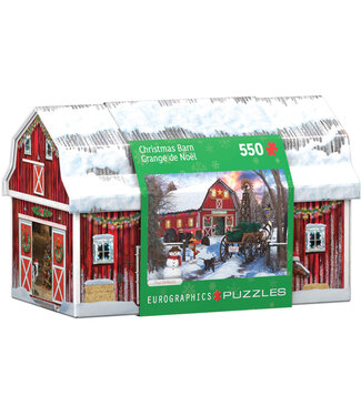 Christmas Barn Tin Puzzle 550pc