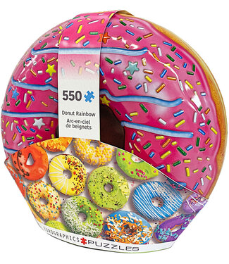 Donut Rainbow Tin Puzzle 550pc