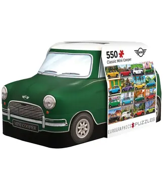 Classic Mini Cooper Trailer  Tin Puzzle 550pc