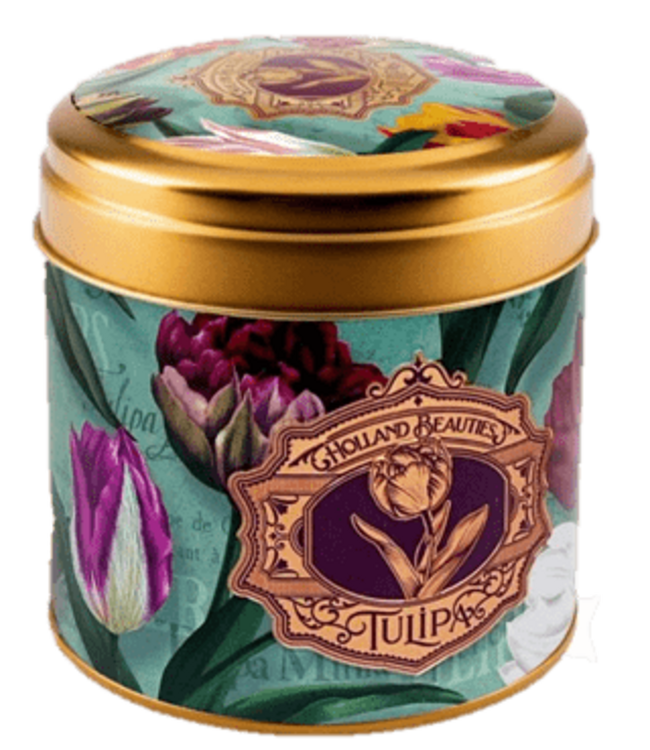 Stroopwafel Tin Tulips - Green