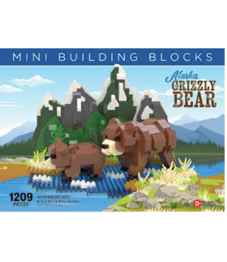 Alaskan Grizzly Bear - Mini Building Blocks