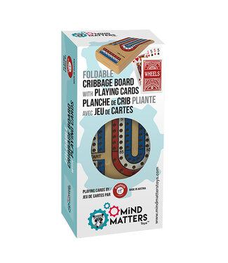 Foldable Cribbage Board with Playing Cards